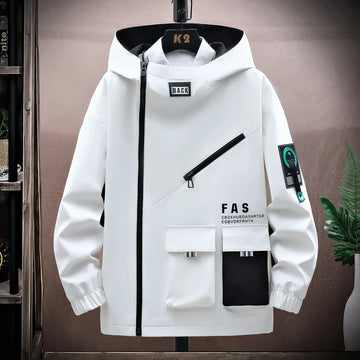 Water-Resistant Multi Pocket Hooded Jacket