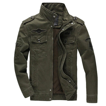 Wind Resistant Structured Stand Collar Jacket