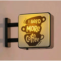 Printed Acrylic Coffee LED Wall Light Sign
