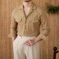 Men's Shirt with Collar – Classic Fit – Long Sleeve – Breathable Cotton Blend