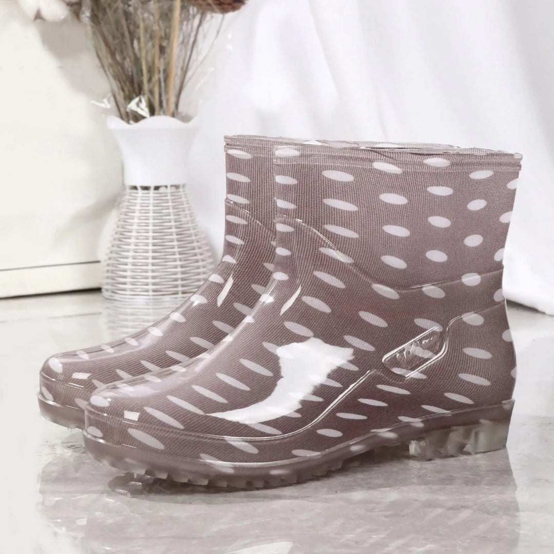 Waterproof Slip-On Grip Sole Wellington Boots