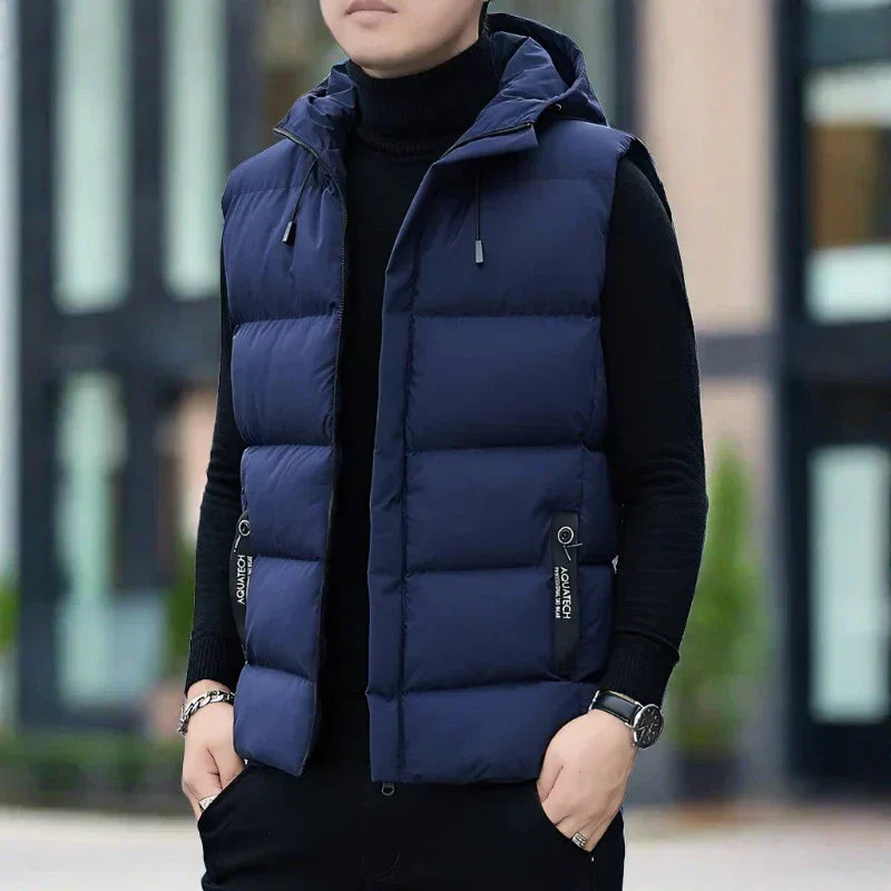 Quilted Hooded Insulated Vest