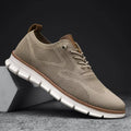 Men's Sneakers - Breathable Knit - Lightweight Rubber Sole - Lace-up Closure Comfort