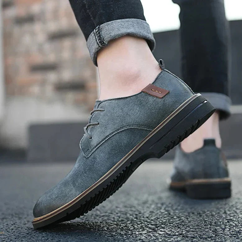 Herresko Oxford – Læder – Lukket Snøring – Poleret Finish – Elegant Pasform
