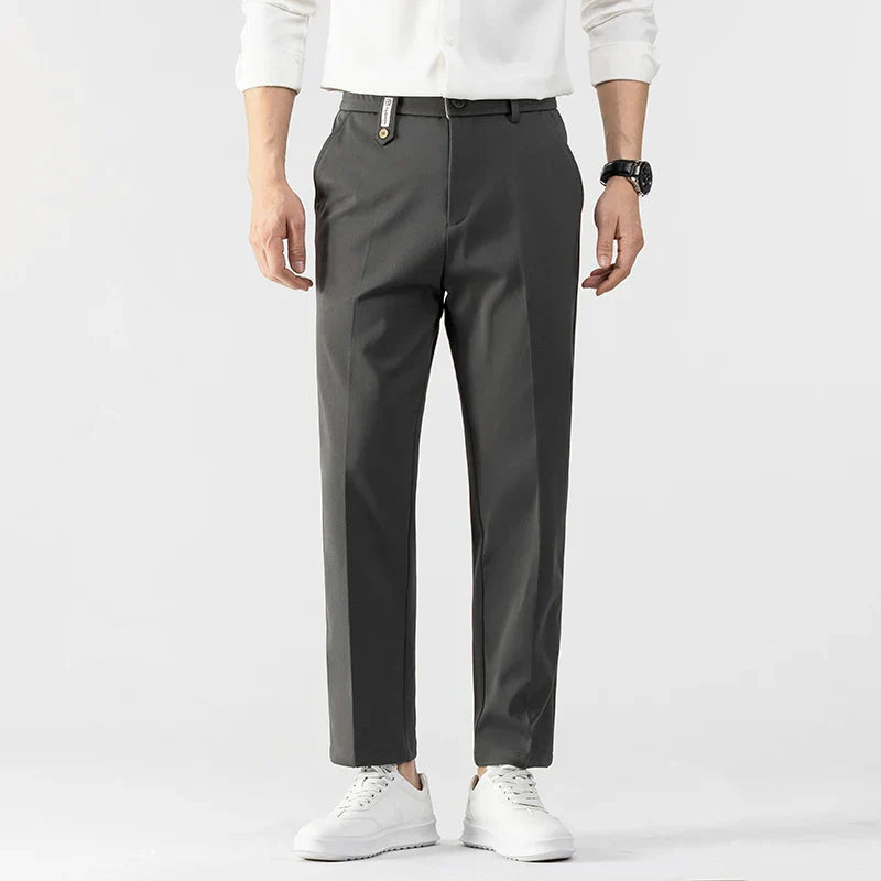 Lightweight Slim Fit Full Length Trousers