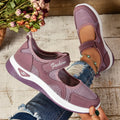 Women's Sneakers - Breathable Mesh - Adjustable Strap - Comfortable Sole for Everyday