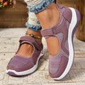 Women's Sneakers - Breathable Mesh - Adjustable Strap - Comfortable Sole for Everyday