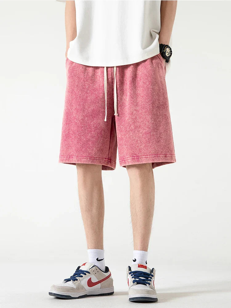 Relaxed Fit Elastic Drawstring Shorts