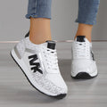 Women's Sneakers – Low Profile – Breathable Mesh – Shock-Absorbing Comfort – Lace-Up Closure