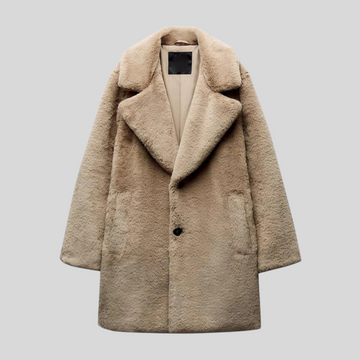 Plush Faux Fur Oversized Coat