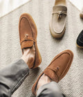 Men's Loafers – Suede – Slip-on Design – Rubber Sole – Minimalist Smart-Casual