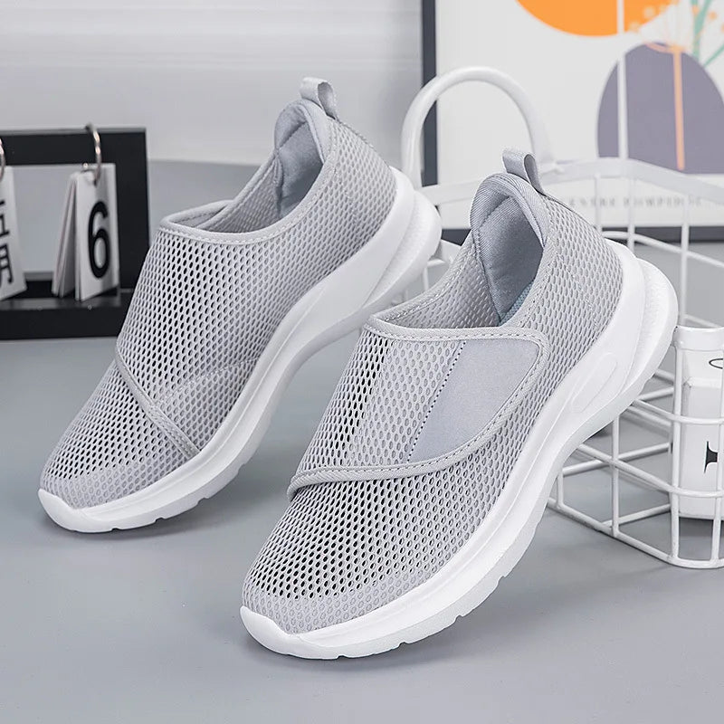 Unisex Slip-on Sneakers - Åndbart Mesh - Letvægtskomfort - Stødabsorberende Sål