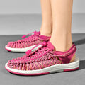 Unisex Sandals – Open Toe – Woven Upper – Adjustable Lacing – Rubber Sole
