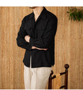 Men's Shirt – Linen – Relaxed Fit – Long Sleeves – Button Closure – Breathable