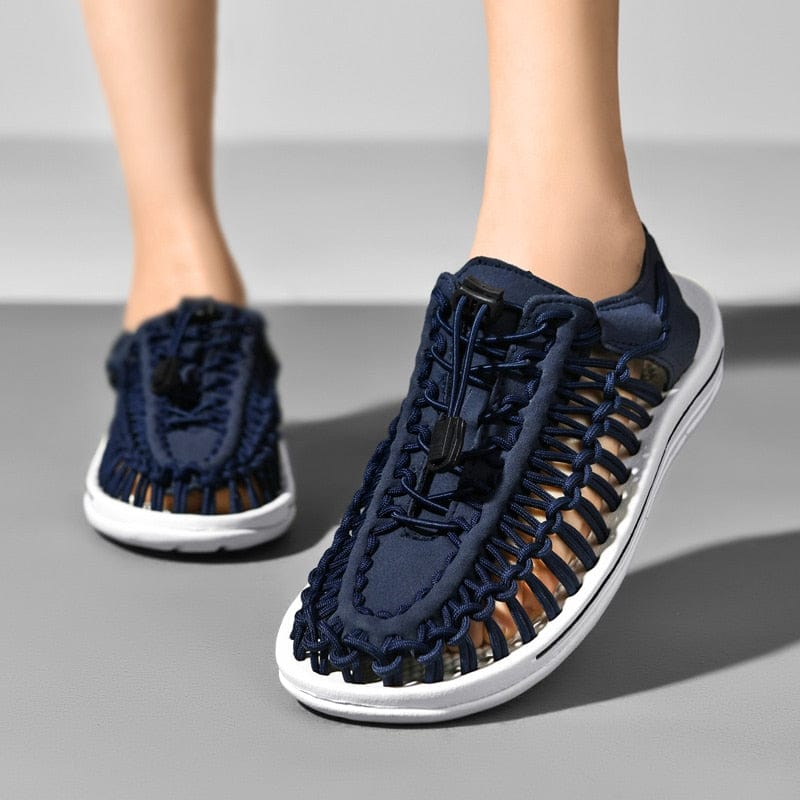 Woven Adjustable Lacing Sandals