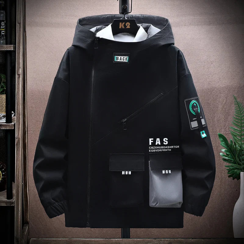 Water-Resistant Multi Pocket Hooded Jacket