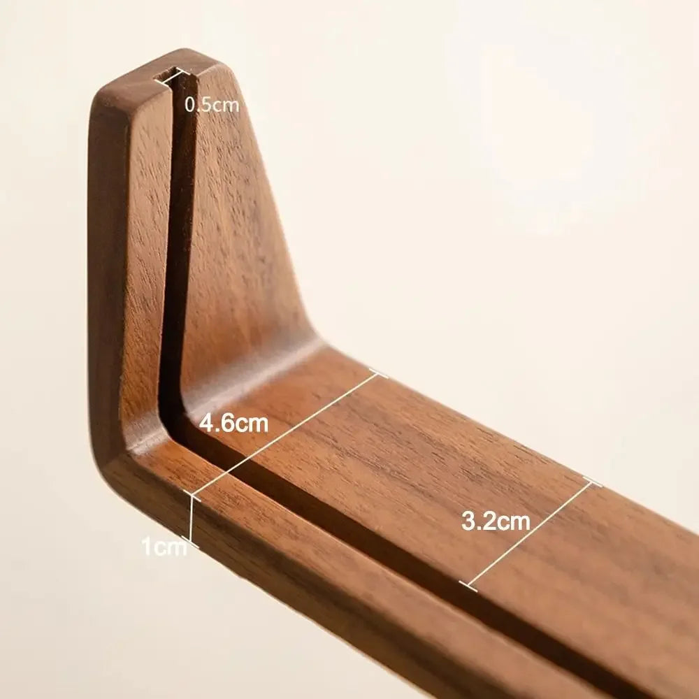 Walnut Wood Acrylic Grooved Desktop Photo Frame