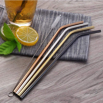 Stainless Steel Bent Reusable Straws