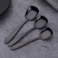 Minimalist Stainless Steel Rounded Square Serving Spoon