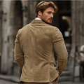 Men's Jacket in Corduroy – Tailored Fit – Notch Lapel – Single-Breasted Design