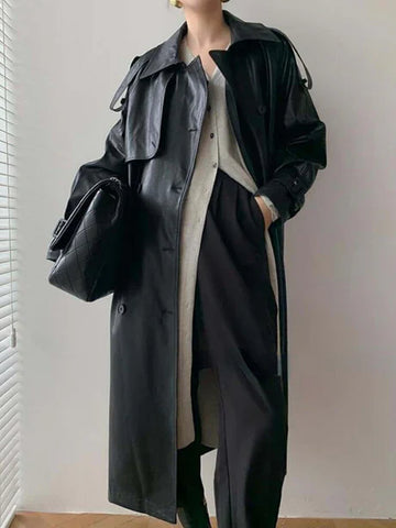 Double Breasted Storm Flap Trench Coat
