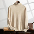 Men's Turtleneck Sweater – Cashmere – Relaxed Fit – Ribbed Edges – Soft Knit