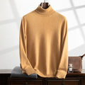 Men's Turtleneck Sweater – Cashmere – Relaxed Fit – Ribbed Edges – Soft Knit