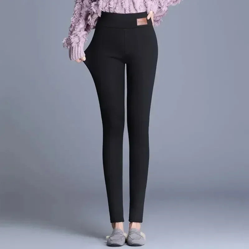 Fleece Lined High Waist Stretch Leggings