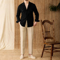 Men's Shirt with Collar – Classic Fit – Long Sleeve – Breathable Cotton Blend
