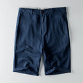 Men's Shorts – Cotton Linen Blend – Relaxed Fit – Knee Length with Pockets