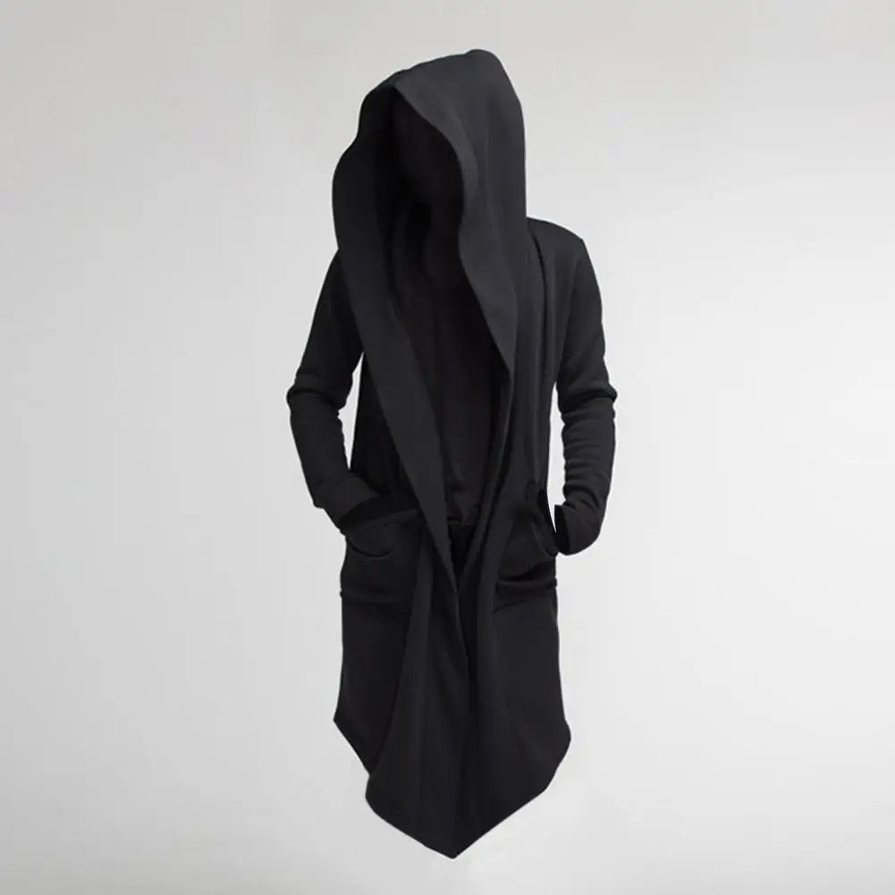 Asymmetrical Hem Relaxed Fit Hooded Cardigan