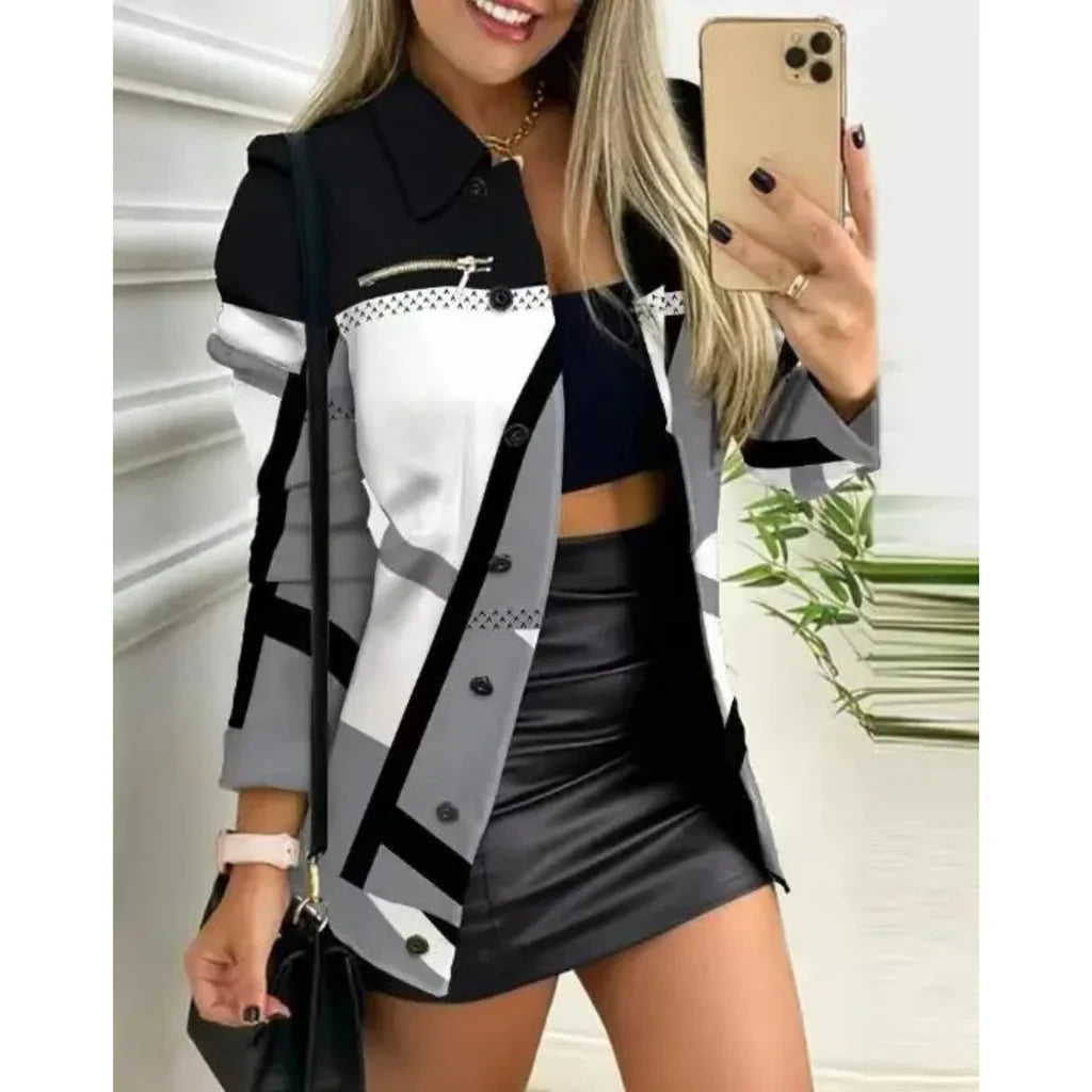 Woven Blend Slim Fit Notched Lapel Jacket