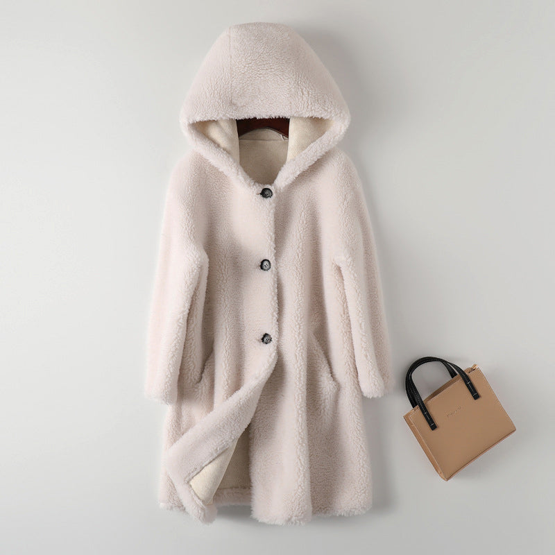 Plush Hooded Oversized Teddy Coat