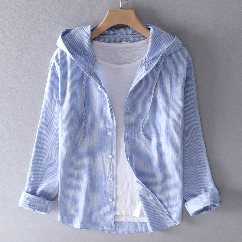 Lightweight Hooded Relaxed Fit Shirt