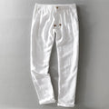Men's Trousers – Relaxed Fit – Adjustable Waist – Breathable Natural Material – Full Length