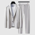 Men's Suit – Tailored Blazer and Slim Fit Trousers – Notch Lapel – Formal Look