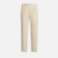 Men's Trousers – Wool Blend – Straight Fit – Single Pleat – Adjustable Waist