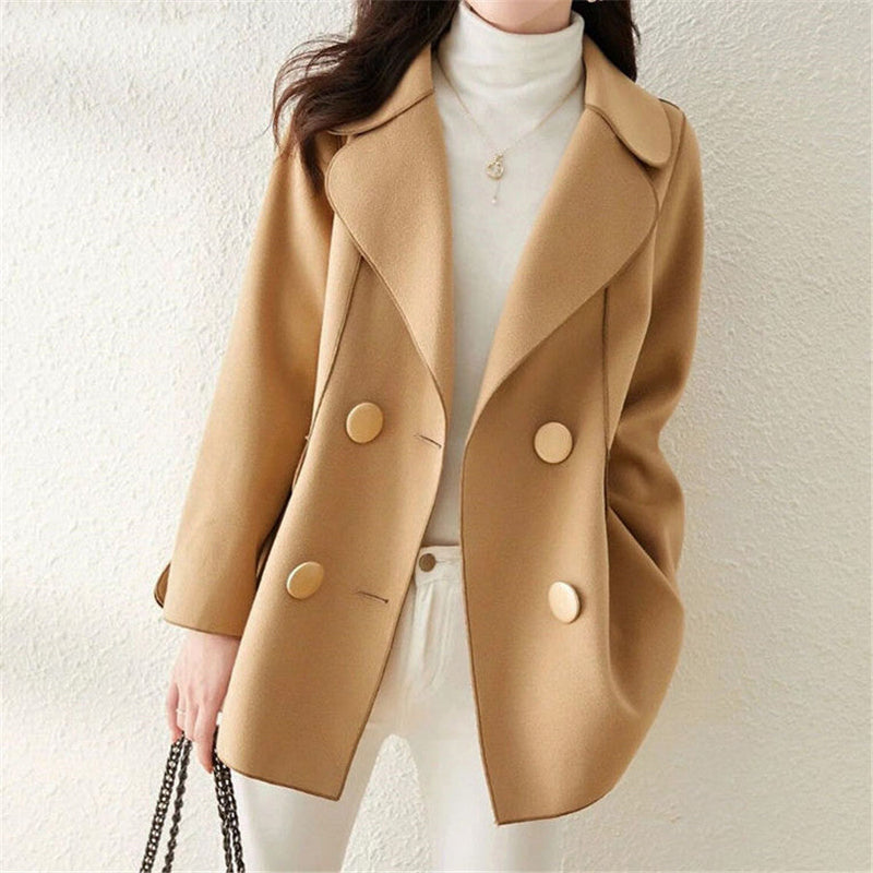 Tailored Fit Double-Breasted Wool Coat