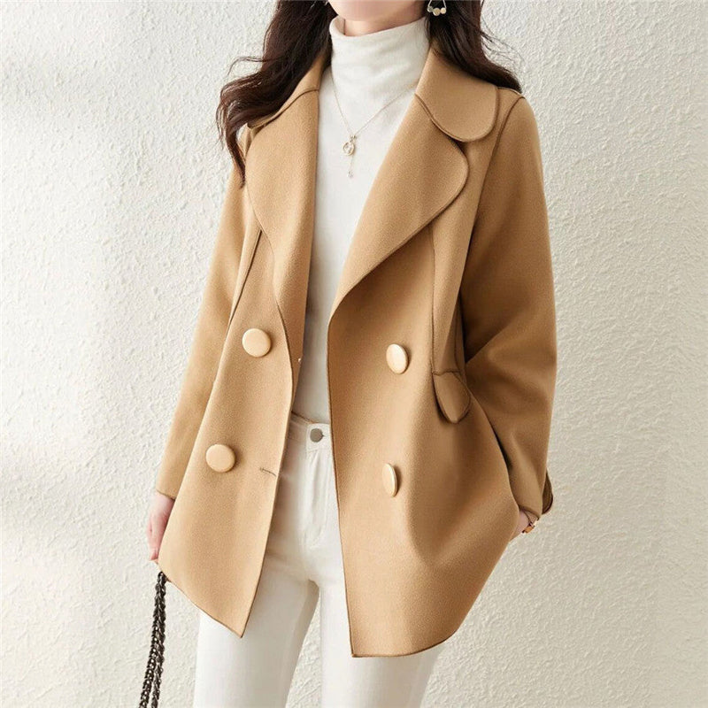 Tailored Fit Double-Breasted Wool Coat