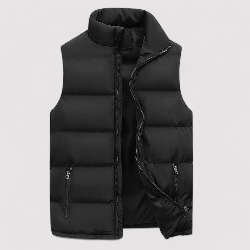 Water-Resistant Tailored Quilted Puffer Vest