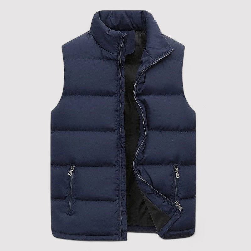 Water-Resistant Tailored Quilted Puffer Vest