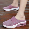 Women's Wedge Sandals – Breathable Mesh – Slip-On – Elastic Strap – Shock-Absorbing Sole