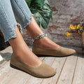 Women's Slip-on Shoes – Breathable Knit – Lightweight – Comfortable Fit – Seamless Design