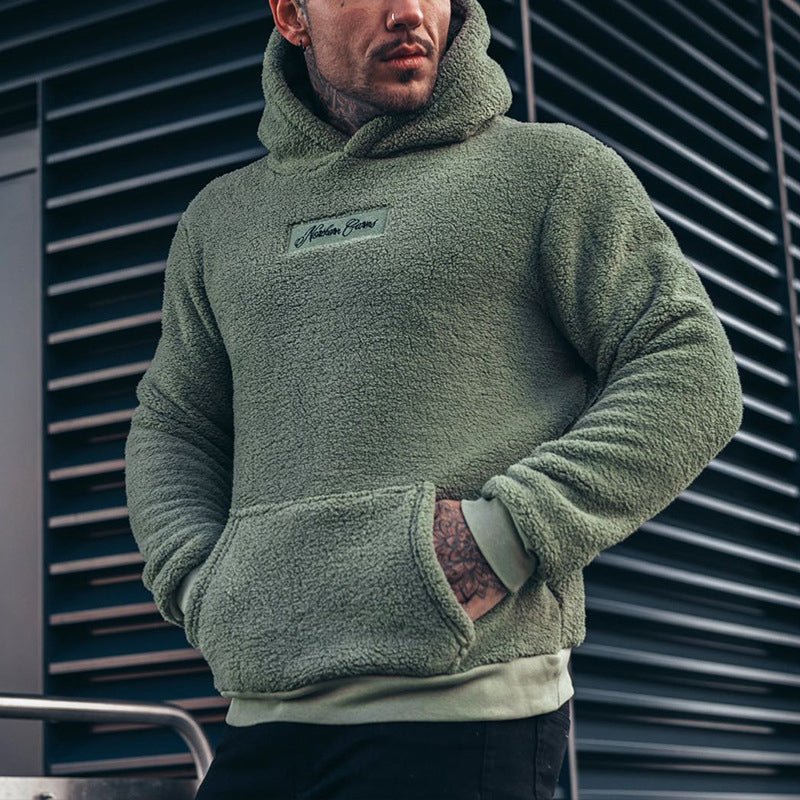 Plush Fleece Relaxed Fit Hooded Sweatshirt