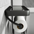 Minimalist Integrated Shelf Wall-Mounted Toilet Paper Holder