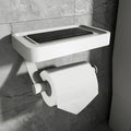 Minimalist Integrated Shelf Wall-Mounted Toilet Paper Holder