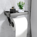 Minimalist Integrated Shelf Wall-Mounted Toilet Paper Holder