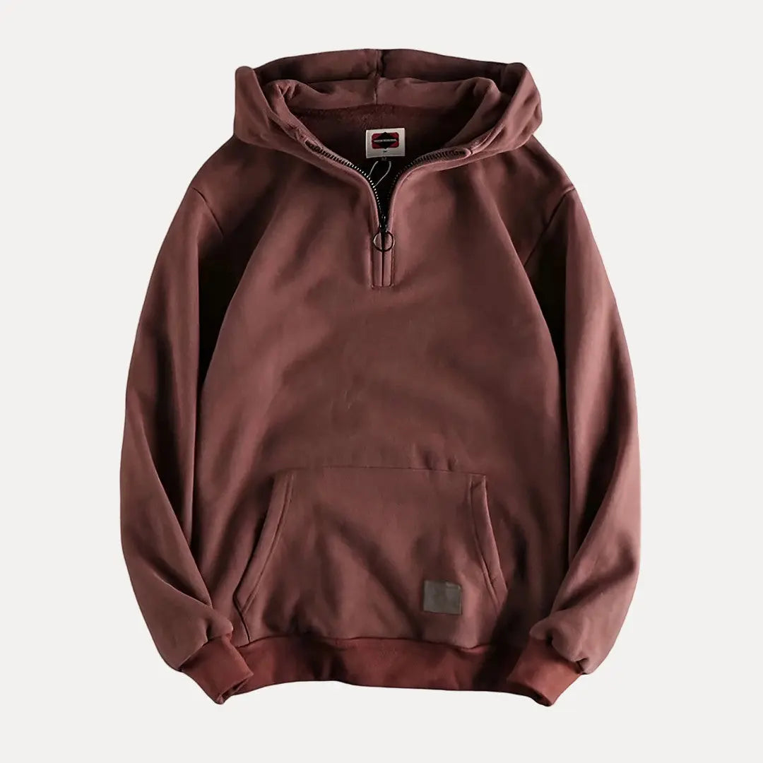 Jack Fleece Half-Zip Hoodie | Relaxed Fit Hooded Hoodie