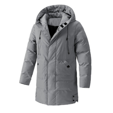 Weather Resistant Padded Hooded Windbreaker Parka