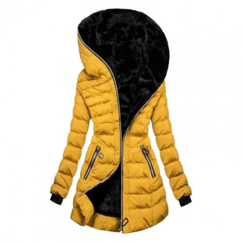 Plush Lined Quilted Puffer Jacket
